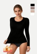 Women's Velvet Crew Neck Thermal Top (F4338)
