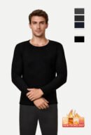Men's Velvet Crew Neck Thermal Top (F4345)