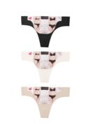 Women's Ice Silk Thong (T9010-B)