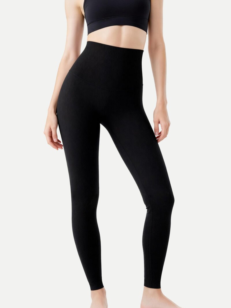 Premium Ribbed High-Waist Yoga Capris (YG02)