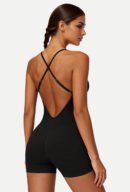 Seamless Crisscross Back Yoga Bodysuit (YG99018)