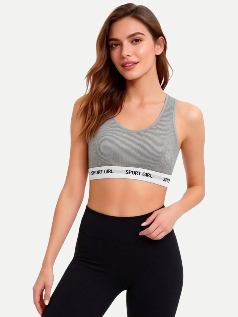 Seamless Racerback Sports Bra, High-Impact Workout Active Bra (83103)