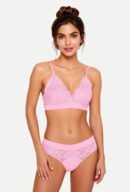 Stylish Floral Lace Bra, Supportive Everyday Bra (9866)
