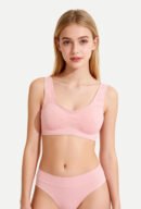 Girls' Bamboo Fiber Seamless Bra, Ultra-Soft Breathable Everyday Bra (V4129)