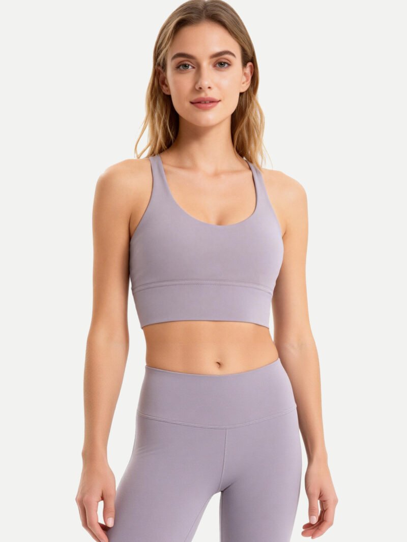 Premium Crisscross Back Yoga Bra, High-Support Workout Activewear (YG14)