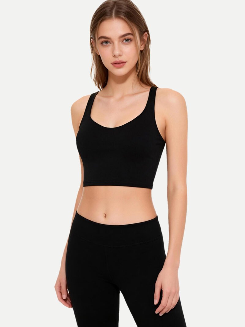 Crisscross Back Yoga Bra, Medium Support Gym & Yoga Active Bra (YG29)